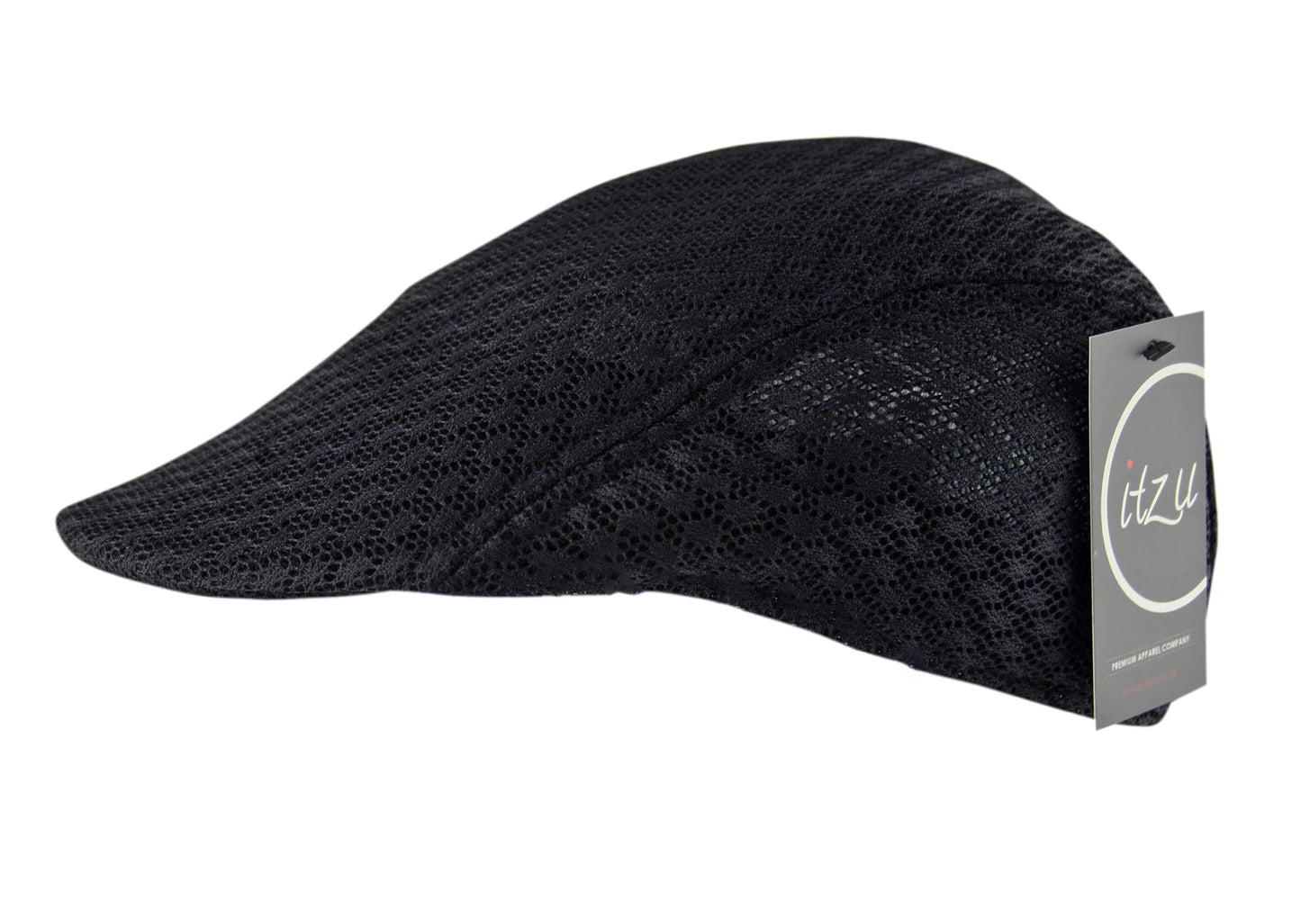 Ventair Newsboy Flat Cap Hat in Black