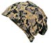Itzu Men's Army Camo Jersey Beanie Snood 2 in 1 Hat (Digital Print (Stone Beige))