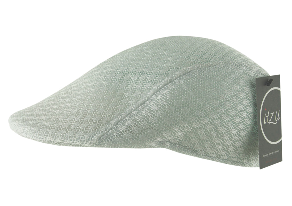 Ventair Newsboy Flat Cap Hat in White